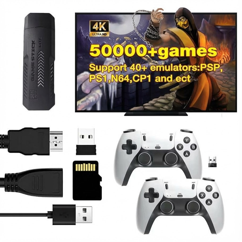 X2 Pro 4K Retro Game Stick: The Ultimate All-In-One Classic Console (40,000+ Games, No Monthly Fees)