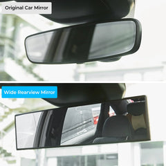 12 Inch Universal Panoramic Anti-Glare Rear view Mirror -Clear